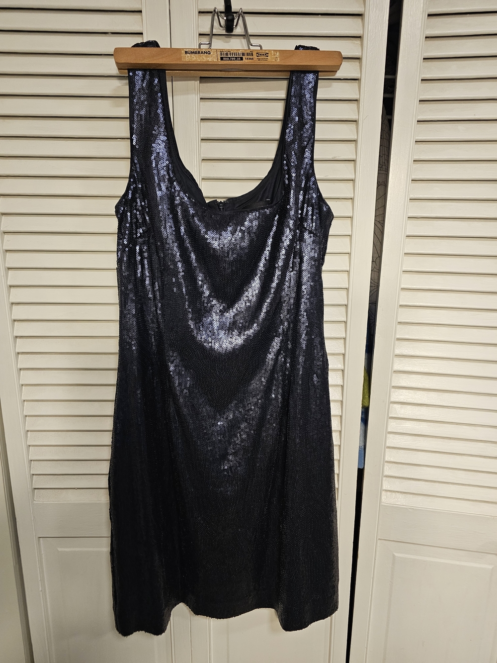Banana Republic Navy/Black Sequin Mini Dress